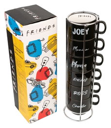 Friends Stojak Na Kubki Ceramiczne Zestaw 6 Sztuk 150 ml