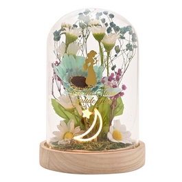 WIDDOP & CO Flor Campana Jasmine Princesas Disney Luz Neón Madera