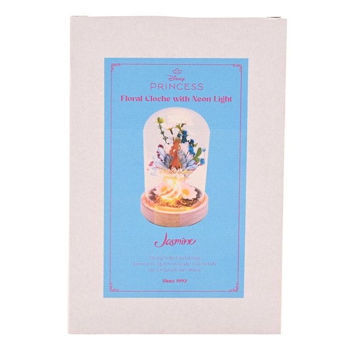 WIDDOP & CO Flor Campana Jasmine Princesas Disney Luz Neón Madera