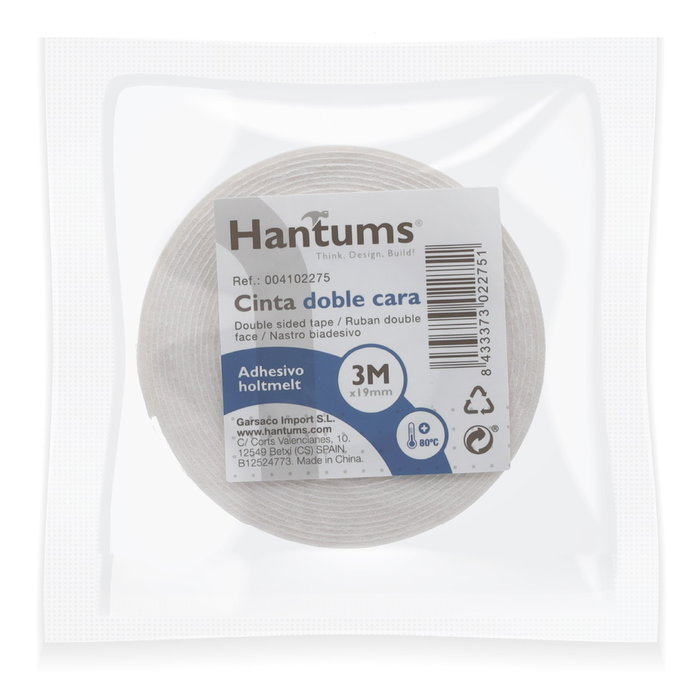 Hantums Cinta doble cara adhesivo hotmelt 3M