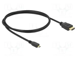 DeLOCK 82661 Cable HDMI High Speed con Ethernet de 1 m, HDMI tipo A a Micro HDMI