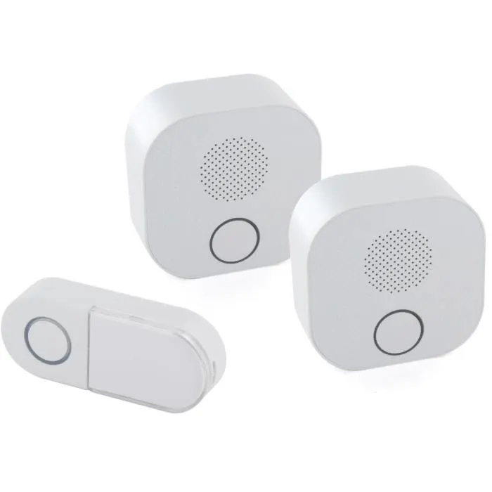 Dio Connected Home DIO Design Kit Timbre Inalámbrico con 2 Receptores, Largo Alcance hasta 200m Dio Connected Home DIO Design Kit Timbre Inalámbrico con 2 Receptores, Largo Alcance hasta 200m