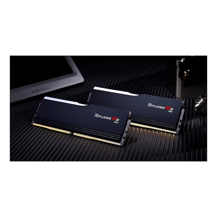 G.Skill Ripjaws M5 RGB DDR5-6000 CL36, 32GB (2x16GB) AMD EXPO Intel XMP 3.0 Schwarz, F5-6000J2836G16GX2-RM5RK