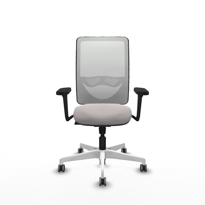 PIQUERAS Y CRESPO Silla de oficina Zulema con mecanismo Sincro y Brazos 3D, Blanco PIQUERAS Y CRESPO Silla de oficina Zulema con mecanismo Sincro y Brazos 3D, Blanco