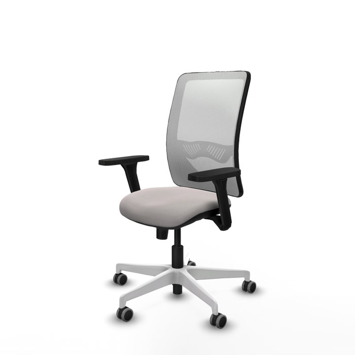 PIQUERAS Y CRESPO Silla de oficina Zulema con mecanismo Sincro y Brazos 3D, Blanco PIQUERAS Y CRESPO Silla de oficina Zulema con mecanismo Sincro y Brazos 3D, Blanco