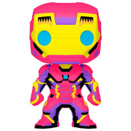 Funko POP Marvel Iron Man Figura de Vinilo Black Light Exclusive 9cm Caja Regalo