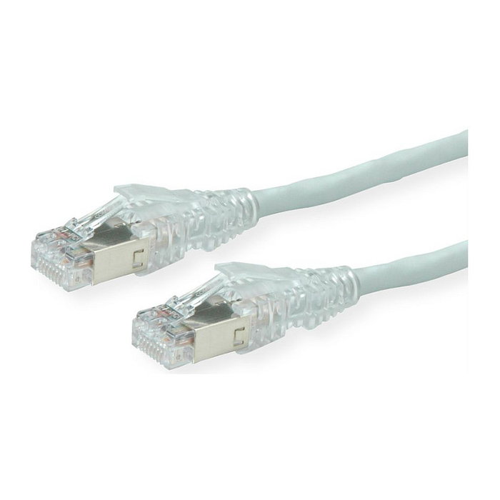 SECOMP Patch Cable Cat.6A (Class EA) S/FTP, CU 7702 LSOH, AMP v2, Gris, 2 m, Referencia 21.05.0520