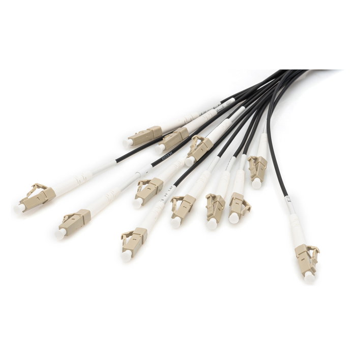 Digitus Cable de fibra óptica breakout OM4 12 fibras LC/UPC a LC/UPC 30 m