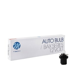 M-Tech Lámpara B8.5D 12V/1.2W Negra - 10 Unidades