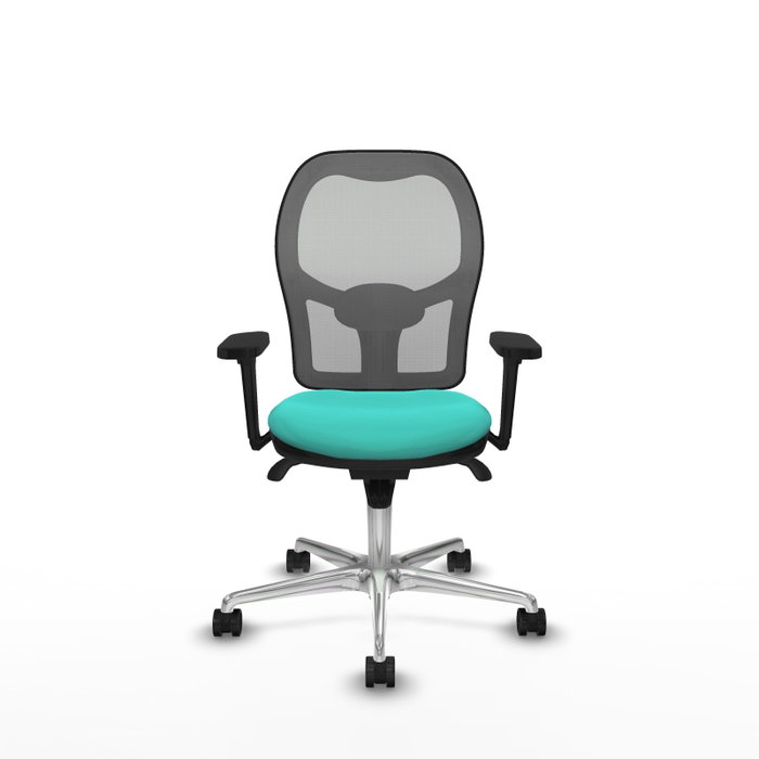 PIQUERAS Y CRESPO Silla de oficina Jorquera con mecanismo Sincro, Turquesa y Gris PIQUERAS Y CRESPO Silla de oficina Jorquera con mecanismo Sincro, Turquesa y Gris
