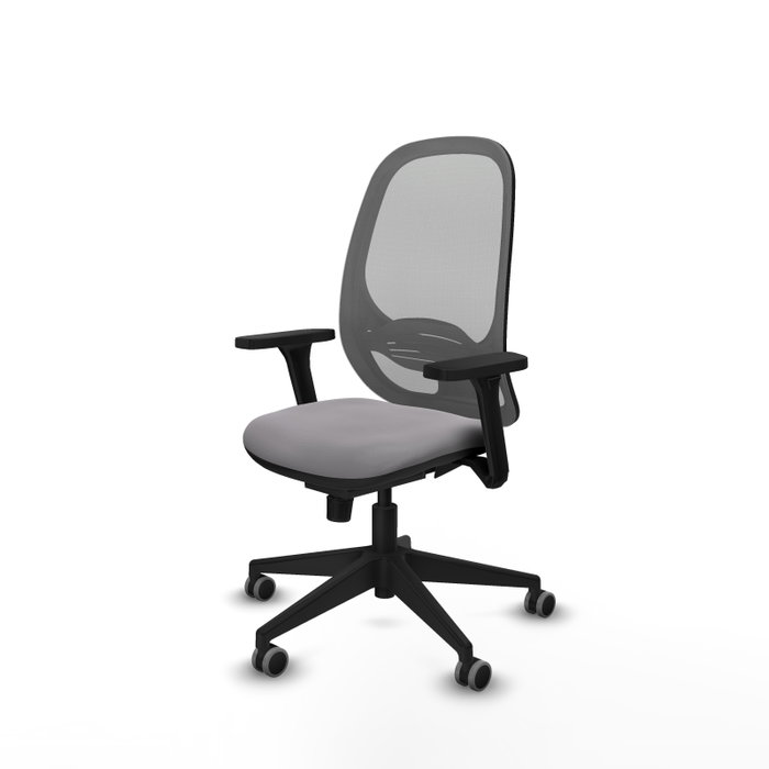 PIQUERAS Y CRESPO Silla de oficina Cilanco Gris con mecanismo Sincro