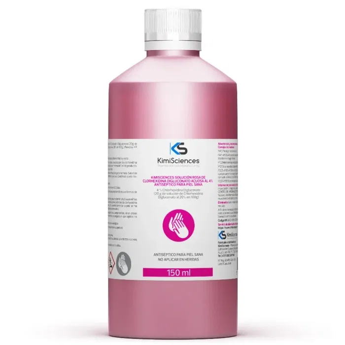 Kimipharma Solución Rosa de Clorhexidina 4% 150 ml Kimipharma Solución Rosa de Clorhexidina 4% 150 ml