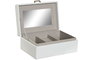 DKD Home Decor Joyero Blanco PU 18x7x12