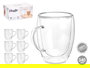 Vivalto Taza Desayuno Borosilicato Transparente 340 ml Vidrio Medidas 12 x 11.8 x 9 cm (Set de 24)