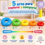 Jugatoys - misprimerosjuguetes Pirámide con aros encajables Amarillo