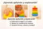 Jugatoys - misprimerosjuguetes Pirámide con aros encajables Amarillo