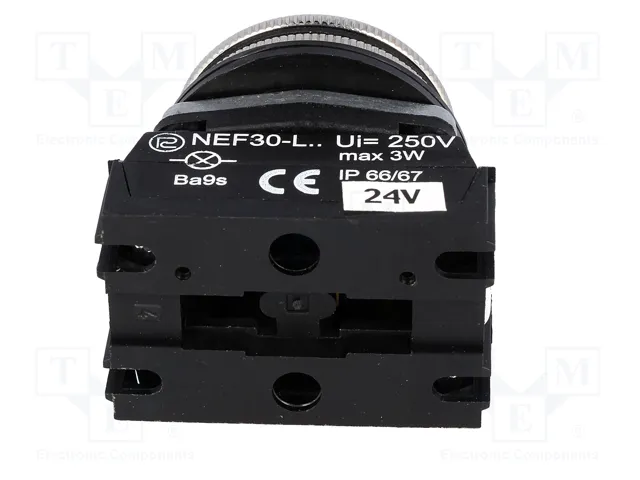 PROMET Lámpara de control NEF30 Amarilla 30mm