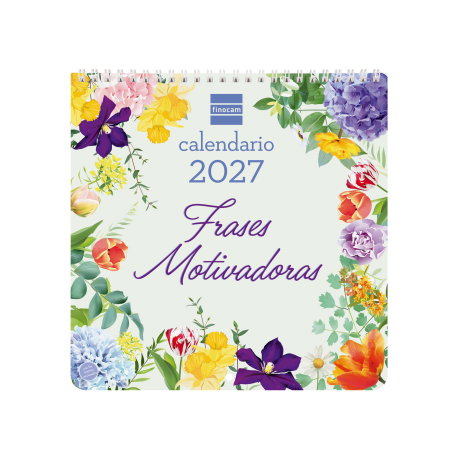 FINOCAM Calendario de pared Art frases motivadoras 2027 30x30cm