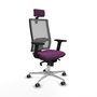 PIQUERAS Y CRESPO Silla de oficina Horna con mecanismo Sincro, Morado y Gris