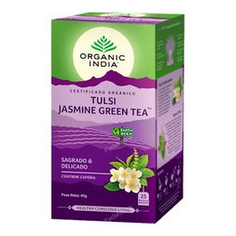 Organic India Té Verde Jazmín Tulsi Infusión Ayurvedica 25 bolsitas