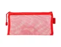 Liderpapel Bolsa Zipper Bag Poliester Transpirable Multiusos 230x115 mm Rojo