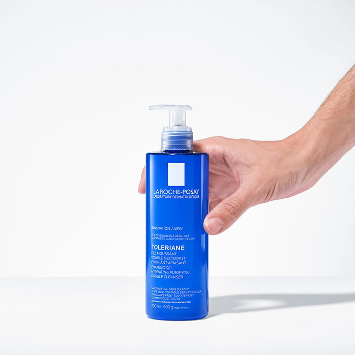 La Roche-Posay Toleriane Gel Espumoso Doble Limpiador Facial 400 ml - Limpiador en Gel para Piel Sensible