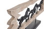 DKD Home Decor Figura de Caballos en Mango y Resina, Natural y Negro