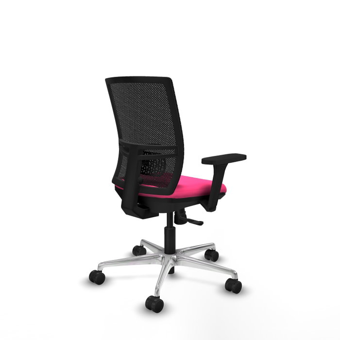 PIQUERAS Y CRESPO Silla de oficina Yunquera Rosa y Negro