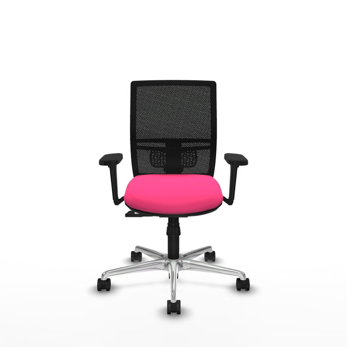PIQUERAS Y CRESPO Silla de oficina Yunquera Rosa y Negro