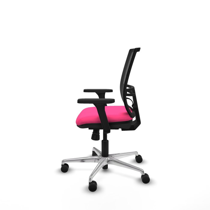 PIQUERAS Y CRESPO Silla de oficina Yunquera Rosa y Negro