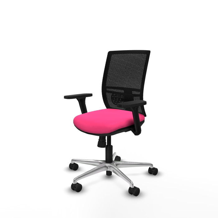 PIQUERAS Y CRESPO Silla de oficina Yunquera Rosa y Negro