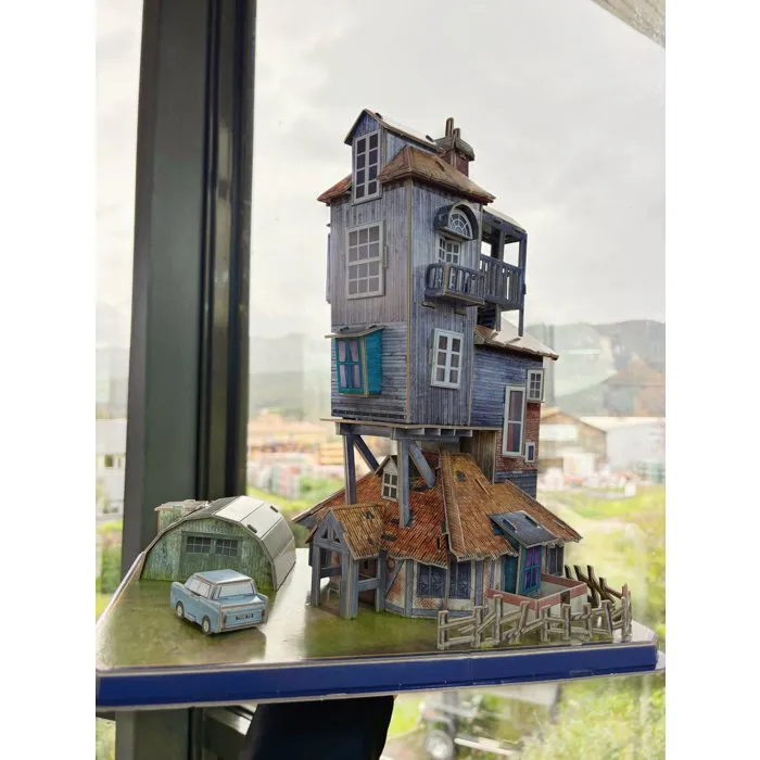 Explora EXP3301045403090 Rompecabezas 3D La Madriguera de los Weasley, licencia Harry Potter, para mayores de 8 años