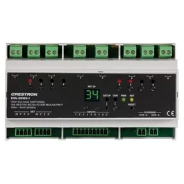 Crestron DIN-8SW8-I 6503776 - Módulo de Control de Iluminación en Carril DIN de 8 Canales con 8 Entradas Digitales, 10A, para 120V/240V
