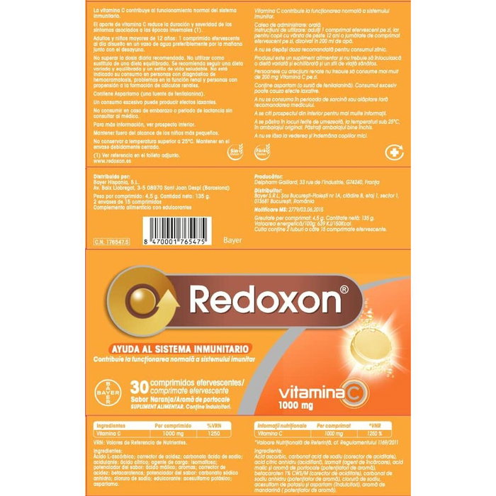 Redoxon Vitamina C comprimidos efervescentes 30 u