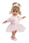 Llorens Muñeca Elena Ballet 35 cm con Cuerpo de Tela, Muñeca de Trapo sin Mecanismos ni Sonidos, Juguete para Niñas +3 Años
