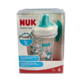 NUK Trainer Cup para +6 Meses, Vaso de Aprendizaje 230Ml., Antiderrames, Ideal para Bebés