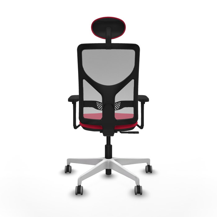 PIQUERAS Y CRESPO Silla de oficina Motilla con mecanismo Sincro, Rojo y Gris PIQUERAS Y CRESPO Silla de oficina Motilla con mecanismo Sincro, Rojo y Gris