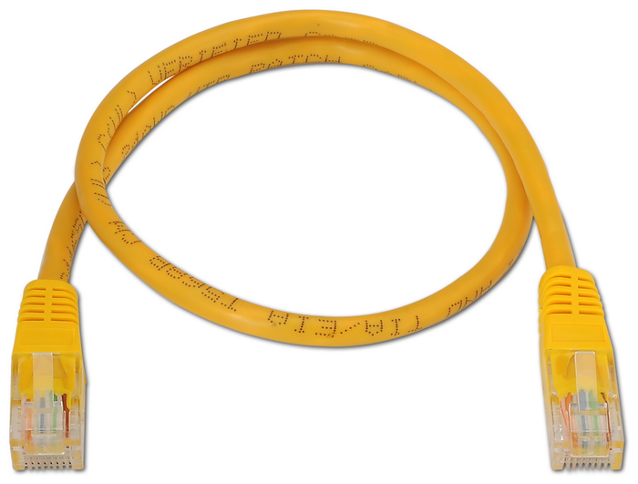 Aisens Cable de Red RJ45 CAT.6 UTP AWG24 Amarillo 0,5m