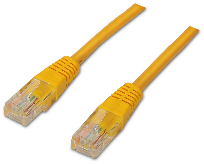 Aisens Cable de Red RJ45 CAT.6 UTP AWG24 Amarillo 0,5m