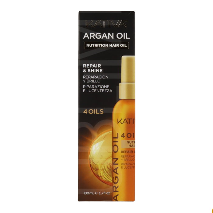 Kativa Argan Oil Nutrition Hair Repair & Shine 4 Oils Tratamiento Capilar 100 ml Kativa Argan Oil Nutrition Hair Repair & Shine 4 Oils Tratamiento Capilar 100 ml