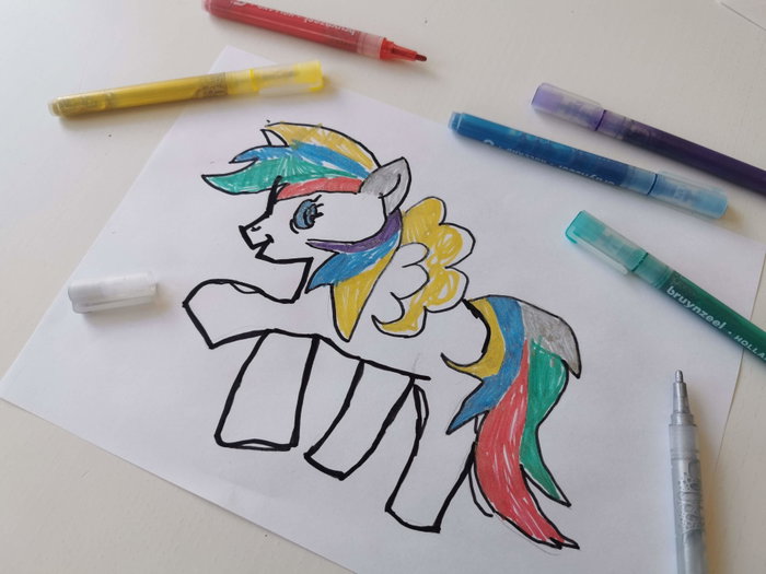 Talens Bruynzeel Estuche de 6 Rotuladores Glitter Kids Colores Surtidos