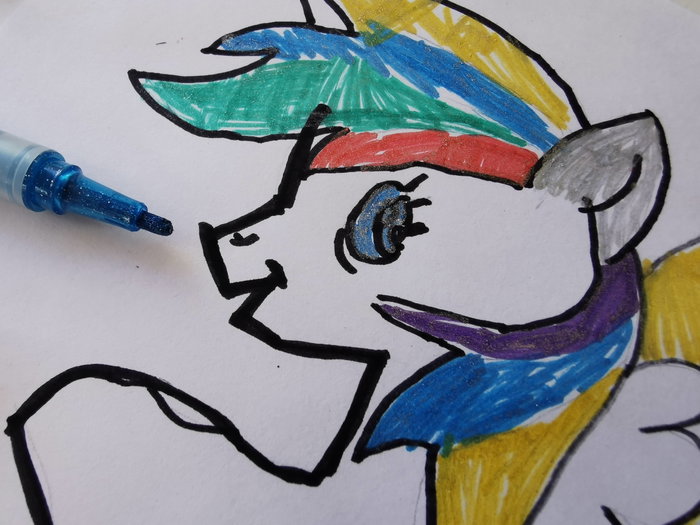 Talens Bruynzeel Estuche de 6 Rotuladores Glitter Kids Colores Surtidos