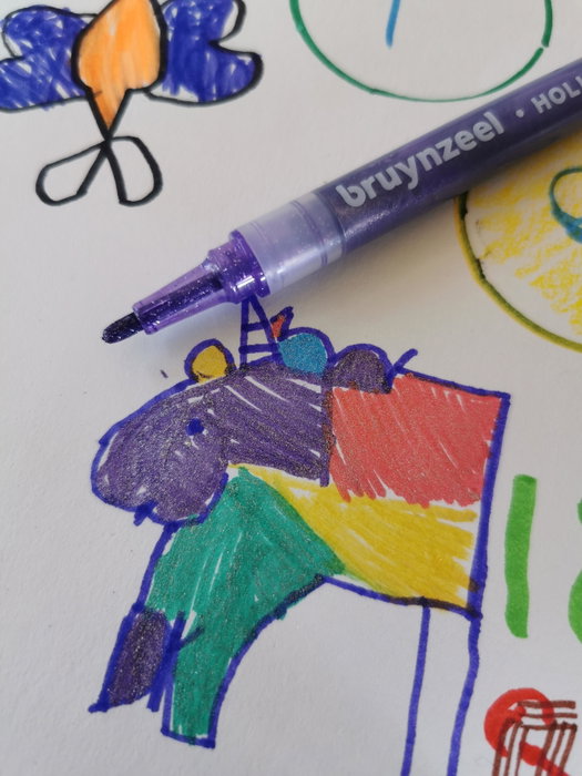 Talens Bruynzeel Estuche de 6 Rotuladores Glitter Kids Colores Surtidos