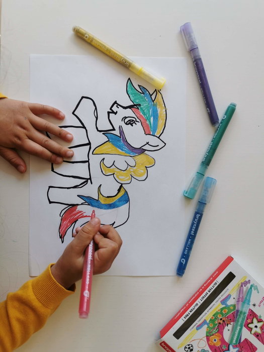 Talens Bruynzeel Estuche de 6 Rotuladores Glitter Kids Colores Surtidos