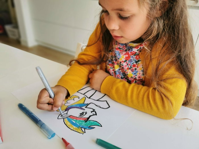 Talens Bruynzeel Estuche de 6 Rotuladores Glitter Kids Colores Surtidos