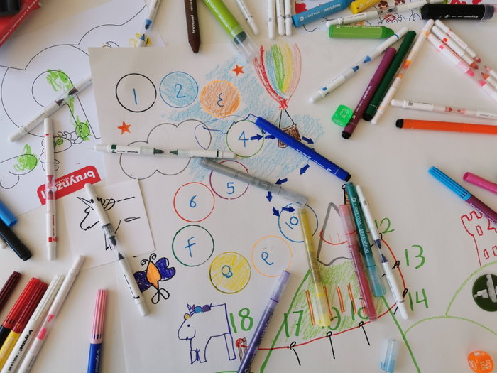 Talens Bruynzeel Estuche de 6 Rotuladores Glitter Kids Colores Surtidos