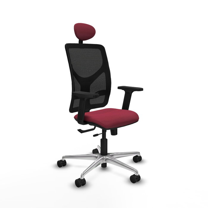 PIQUERAS Y CRESPO Silla de oficina Motilla con mecanismo Sincro/Traslack, Granate y Negro PIQUERAS Y CRESPO Silla de oficina Motilla con mecanismo Sincro/Traslack, Granate y Negro