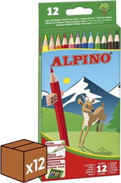 Alpino Estuche de 12 lápices de colores