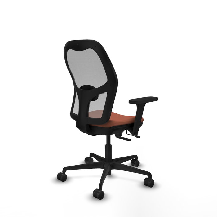 PIQUERAS Y CRESPO Silla de oficina Jorquera con mecanismo Sincro/Traslack, Tela Marrón y Malla Gris PIQUERAS Y CRESPO Silla de oficina Jorquera con mecanismo Sincro/Traslack, Tela Marrón y Malla Gris