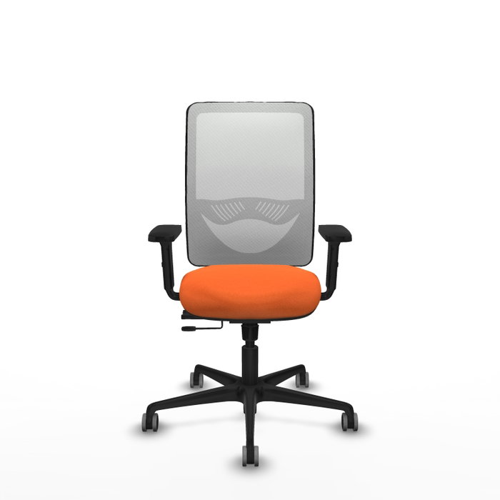 PIQUERAS Y CRESPO Silla de oficina Zulema Naranja y Blanco